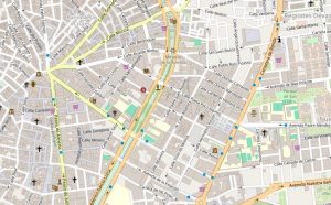 Almeria plano ciudad zona centro