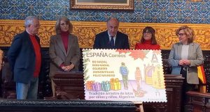 Correos presenta el sello dedicado a la tradición navideña Algeciras Sello Correos Arrastre latas (2)