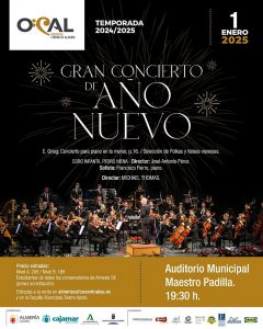 OCAL dará la bienvenida a 2025 OCAL-Concierto Año Nuevo Cartel