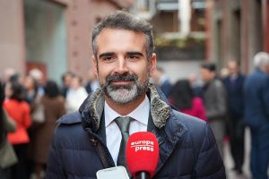 Ramón Fernández-Pacheco El consejero de Agricultura en una atención a medios