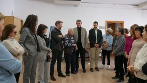 Adra Cortés y Bellido visitan la recta final de las obras del Centro d...