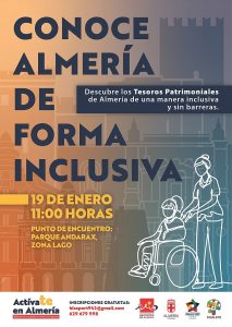 Cartel Conoce Almería de forma inclusiva