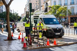 Comienzo de obras en paseo de Almeria
