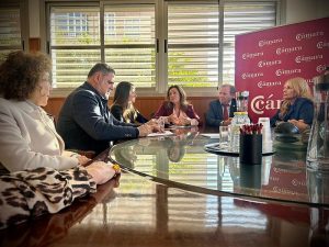 Mª del Carmen Castillo reunión con Cámara Comercio de Almeria