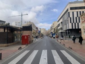 Ordaz Arquitectura entoldado del ámbito peatonal de Rambla Obispo Orberá2