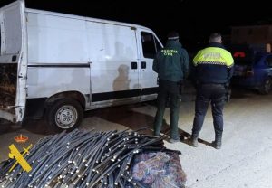 Guardia Civil Robo de cobre en Huercal Overa