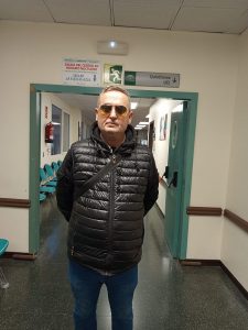 Juan Corral en el Hospital Poniente