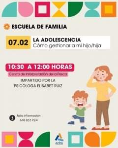 La nueva edición de la Escuela de Familia de Adra celebra el este