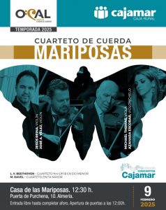 OCAL-Ciclo de conciertos Cajamar CCUARTETO DE CUERDAS MARIPOSAS