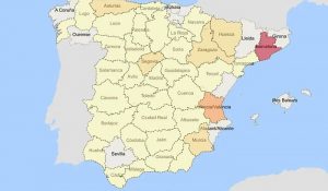 España peninsular mapa de empleo en el SEPE