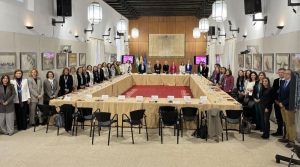 Participantes y asistentes a la presentación del I Informe MUSA “Liderazgo sanitario femenino en redes sociales”