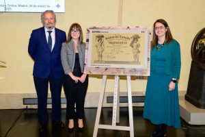 Presentación sello dedicado al billete de 25 pesetas (1)