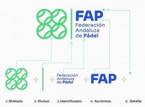 Federación Andaluza de Pádel renueva su identidad visual construcción nuevo logo FAP