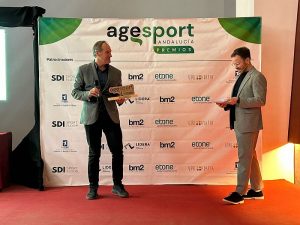 Agesport Andalucía Antonio Casimiro recoge el premio