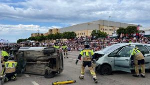 El Salaero de Adra acoge un simulacro de accidente vial y auxilio...