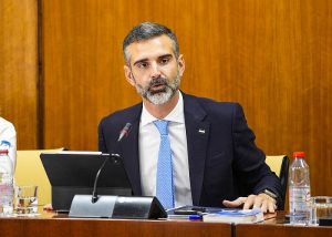 El consejero Ramón Fernández-Pacheco en una intrvención en el Parlamento