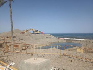 Roquetas de Mar Obras del aliviadero