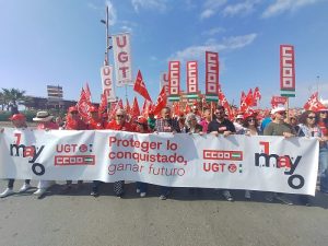 UGT y CCOO Almería han reivindicado hoy la lucha contra la 3