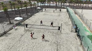 Almeria Partido de tenis playa