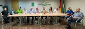 Foto de rueda de prensa de Ashal y Almería Centro