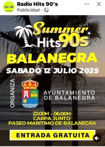 Summer 905 cartel en Balanegra
