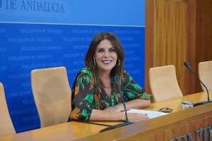 Ángeles Férriz en el Parlamento andaluz