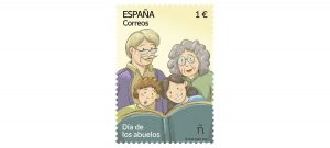 Correos sello Dia de los Abuelos