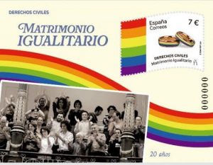 Correos sello matrimonio igualitario