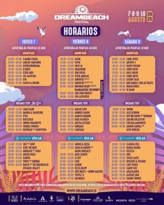 250806 Cultura-Dreambeach HORARIOS