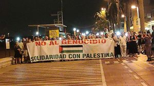 Marcha contra los ataques de Israel a la Franja