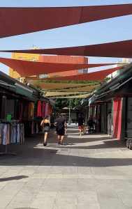 quejas de los comerciantes de Plaza Pavía  toldos