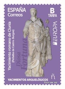 sello más bonito de la “serie Europa 2025’’ dedicada a “Conjuntos Arqueológicos”