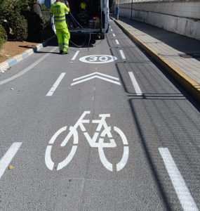 Carboneras Trabajos de adecuación de ciclocalle