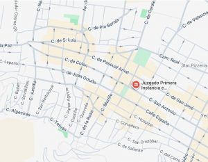 Mapa juzgado Yecla
