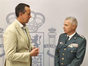 SGA recibe coronel José Antonio Carvajal Cantarero
