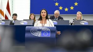 eurodiputada de VOX y portavoz en la Comisión de Agricultura, Mireia Borrás