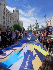 histórica movilización en Madrid