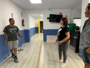 Canjáyar Visita obras gimnasio