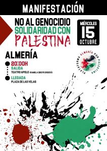 Cartel manifestacion propalestina