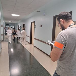 El Hospital de Poniente organiza un doble  Simulacro de incendio (1)