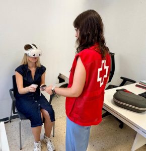 Hospital Universitario Torrecardeb¡nas GAFAS REALIDAD VIRTUAL PALIATIVOS CRUZ ROJA 2