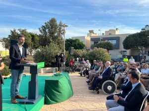 Ramón Fernández-Pacheco asiste en Almería a la primera piedra del Centro de Día Ocupacionall