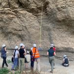 Investigadores del proyecto, durante las sesiones de toma de muestras para el proyecto en varios espacios de Sorbas.