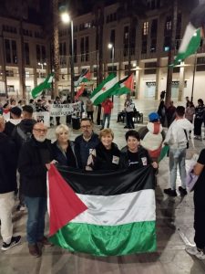 Ejido manifestacion en apoyo a los palestinos