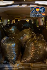 Policía Nacional intercepta en Matagorda un transporte con más de 70 kilos de marihuanaa