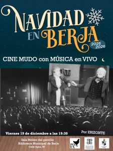 Cartel de cine mudo en Berja