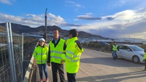 El Subdelegado del Gobierno en Almeria visita obras A-7 Vícar