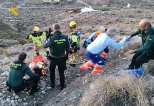 Guardia Civil Rescata una persona en Nijarrr