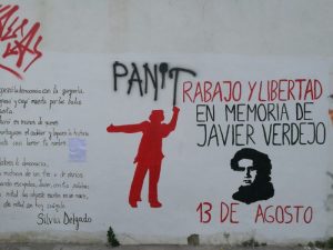 Javier Verdejo pared aniversario homenajee