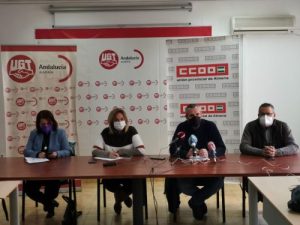 CCOO UGT manipulado rueda de prensa 28D